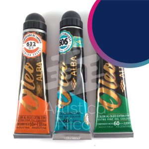 Oleo extrafino profesional Alba x 60 ml. G1 – Azul ftalo 647