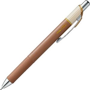 Pentel - Bolígrafo retráctil 0.3 Marrón - EnerGel Clena